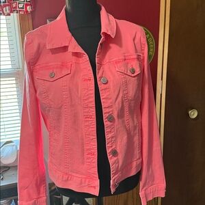 Mudd Vibrant Salmon colored stretchy Jacket